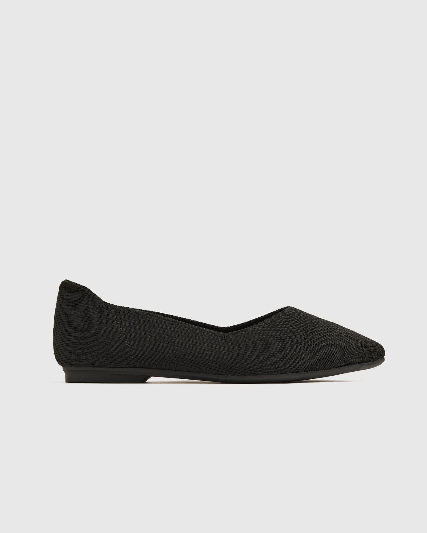 Washable Knit Pointed-Toe Flat