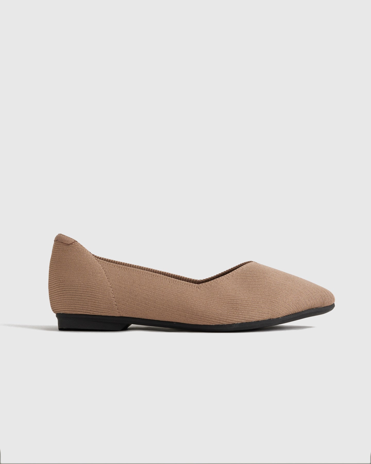 Washable Knit Pointed-Toe Flat