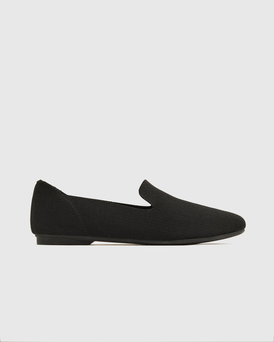Washable Knit Almond-Toe Loafer