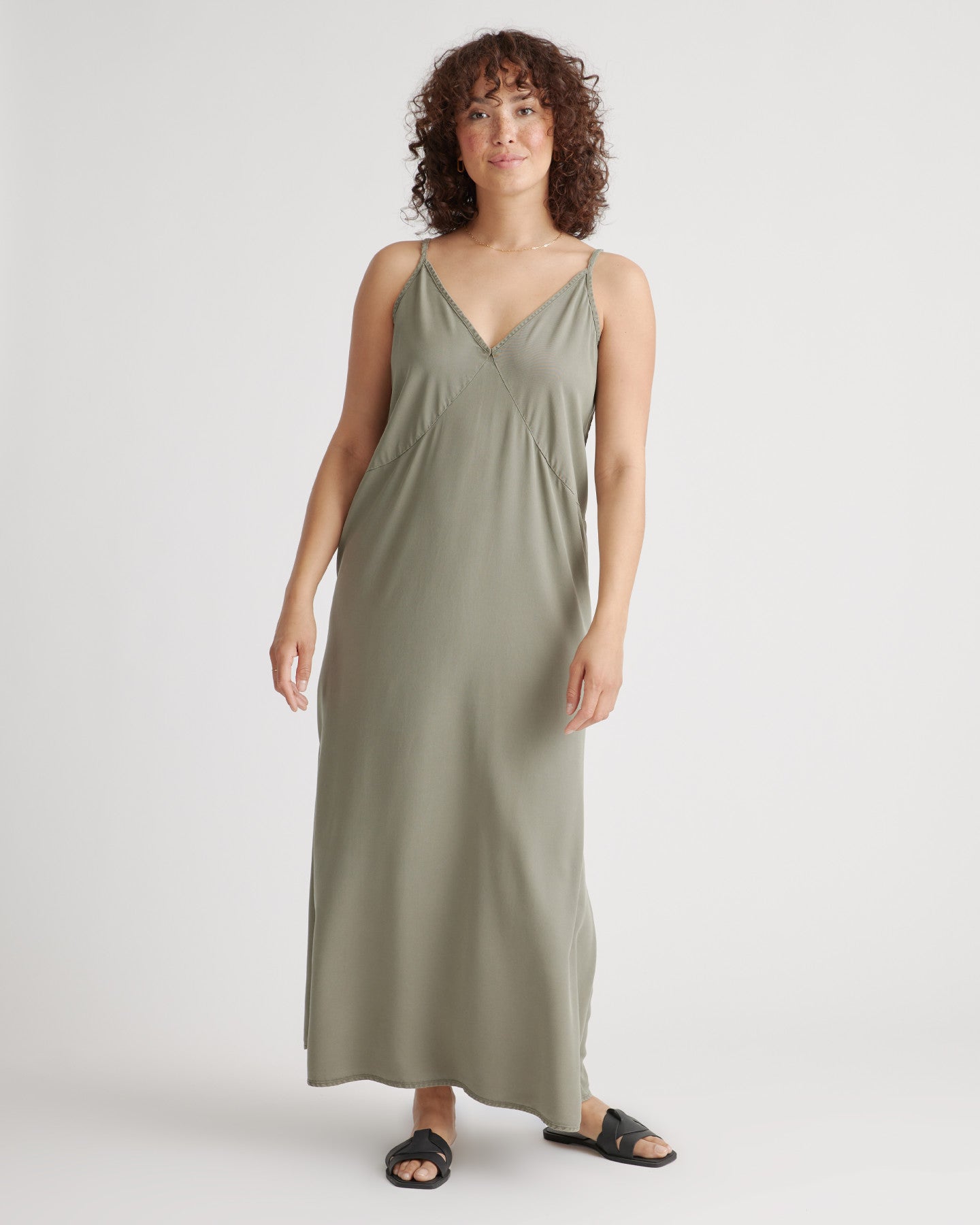 Vintage Wash Tencel Maxi Slip Dress