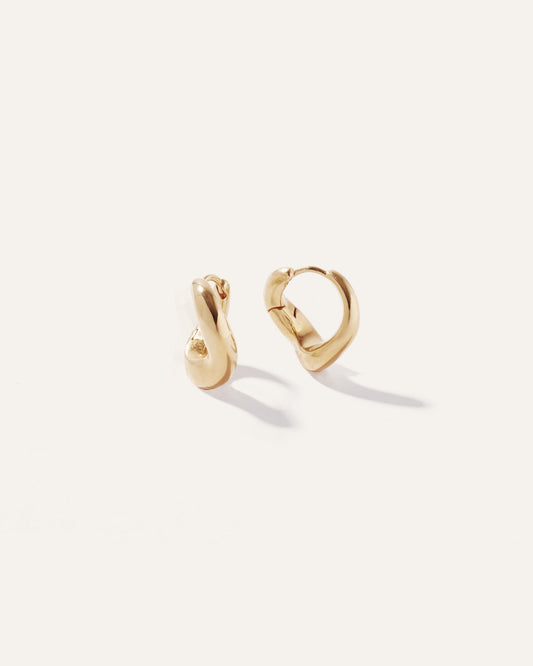 Bold Wave Hoops