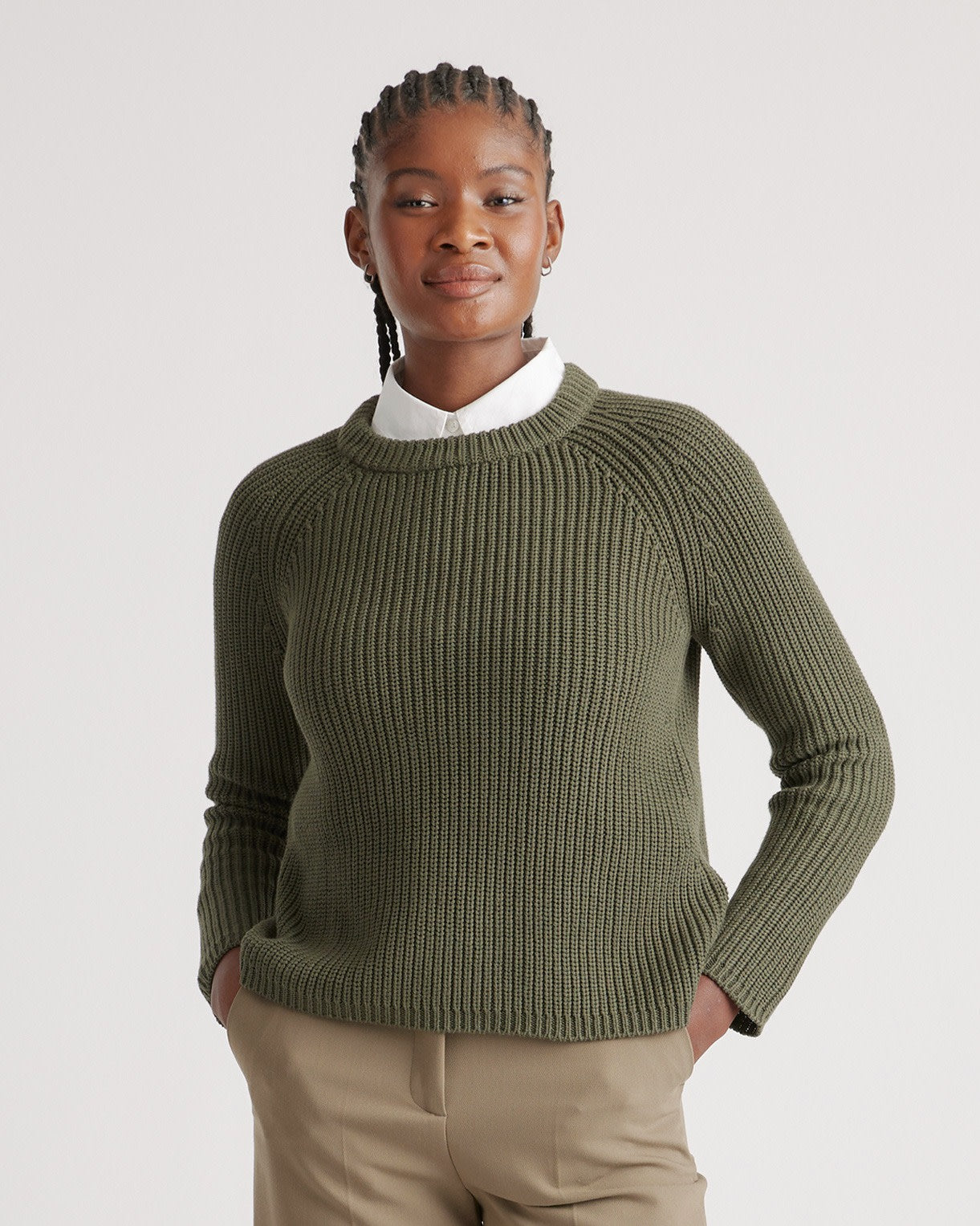 100% Organic Cotton Fisherman Crew Sweater