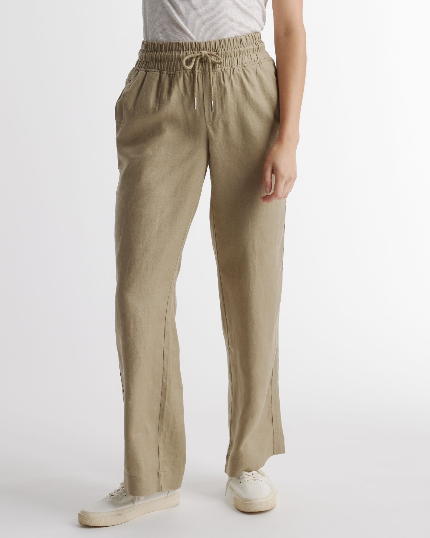 100% European Linen Wide Leg Pant
