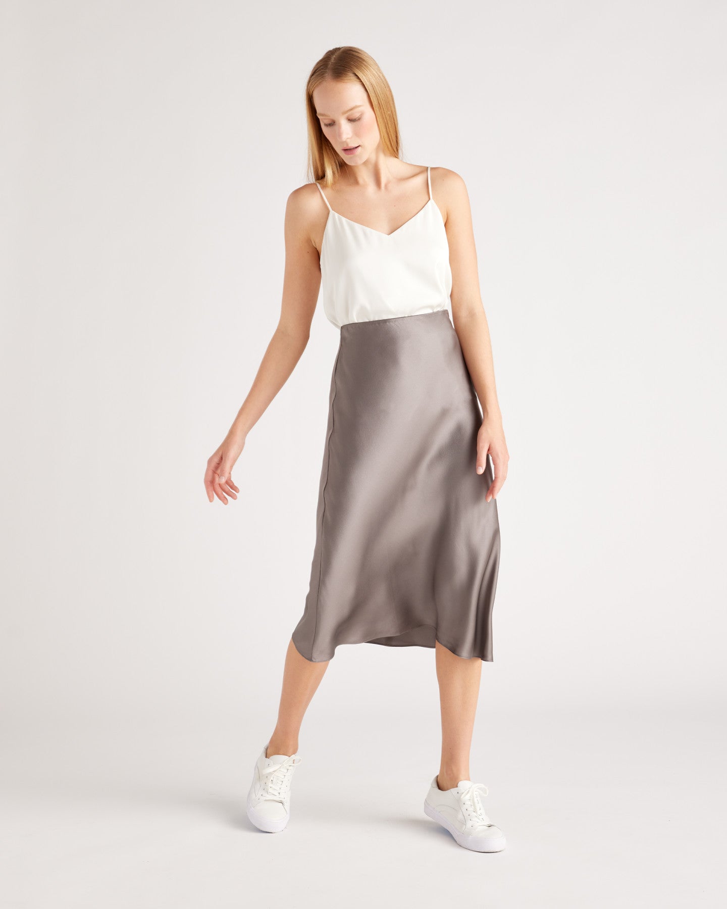 Washable Stretch Silk V-Neck Cami
