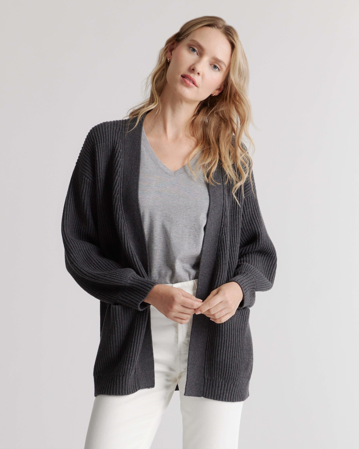 100% Organic Cotton Oversized Cardigan
