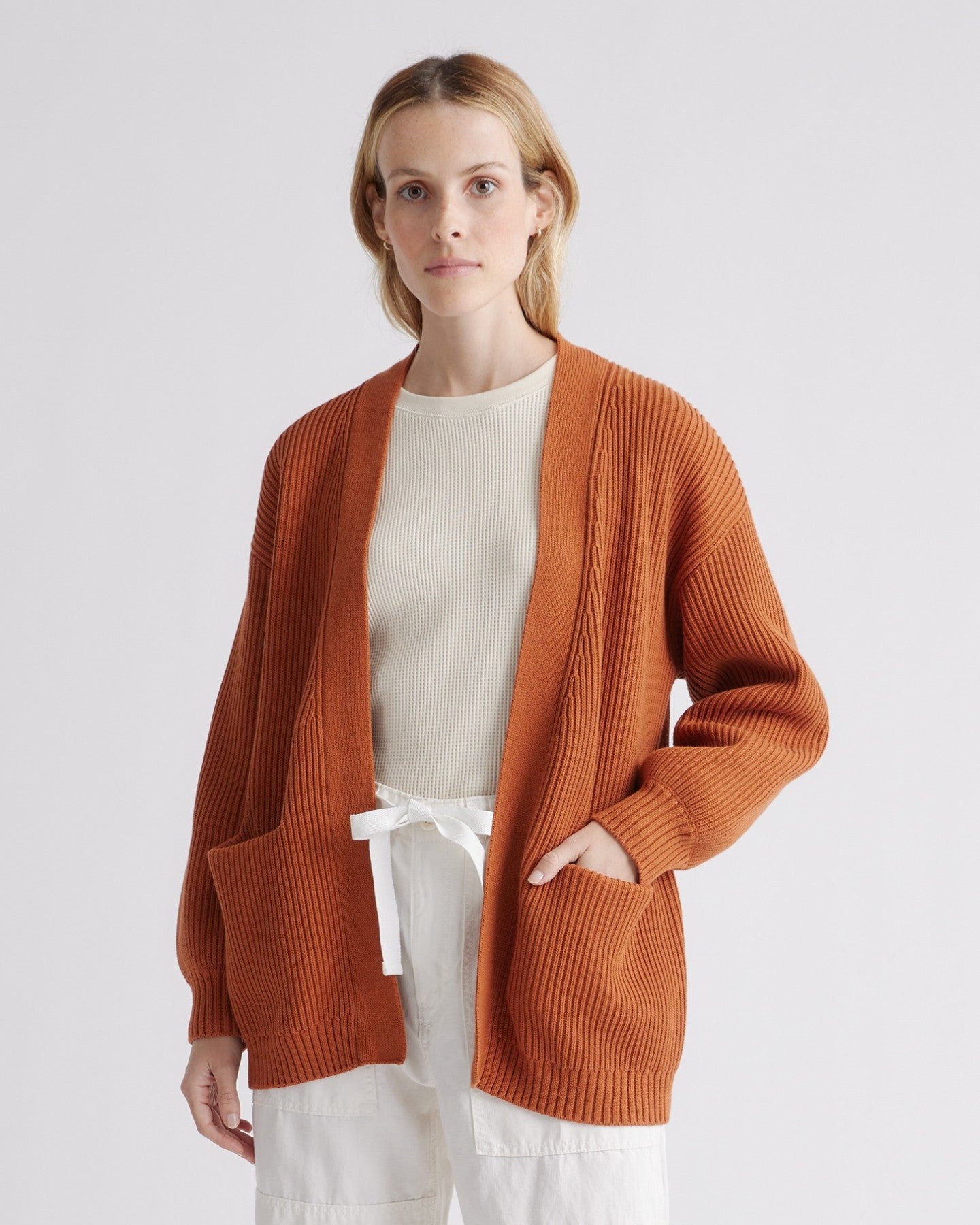 100% Organic Cotton Oversized Cardigan