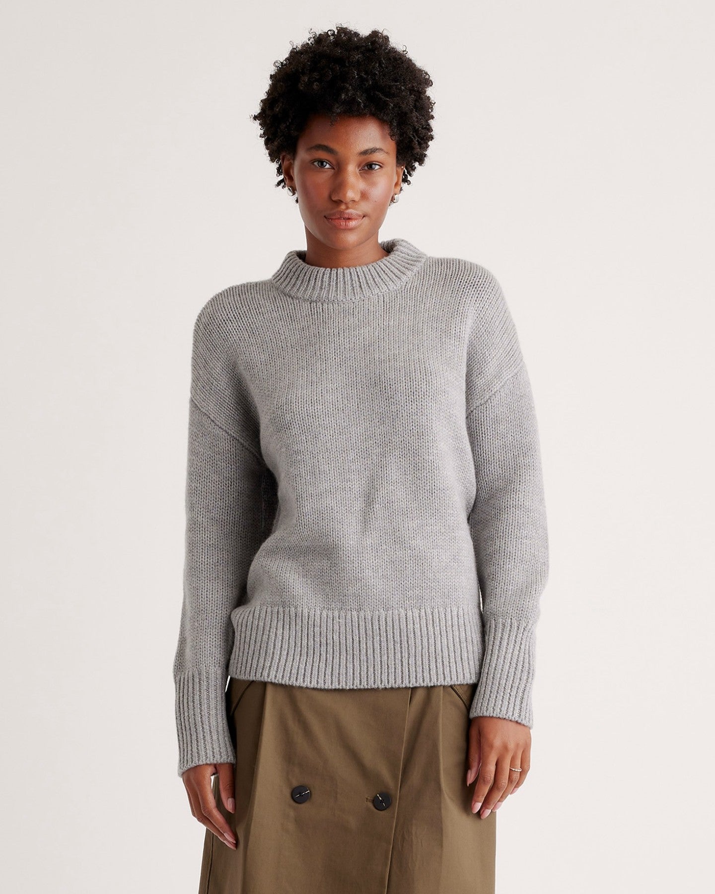 Australian Merino Wool Crewneck Oversized Sweater
