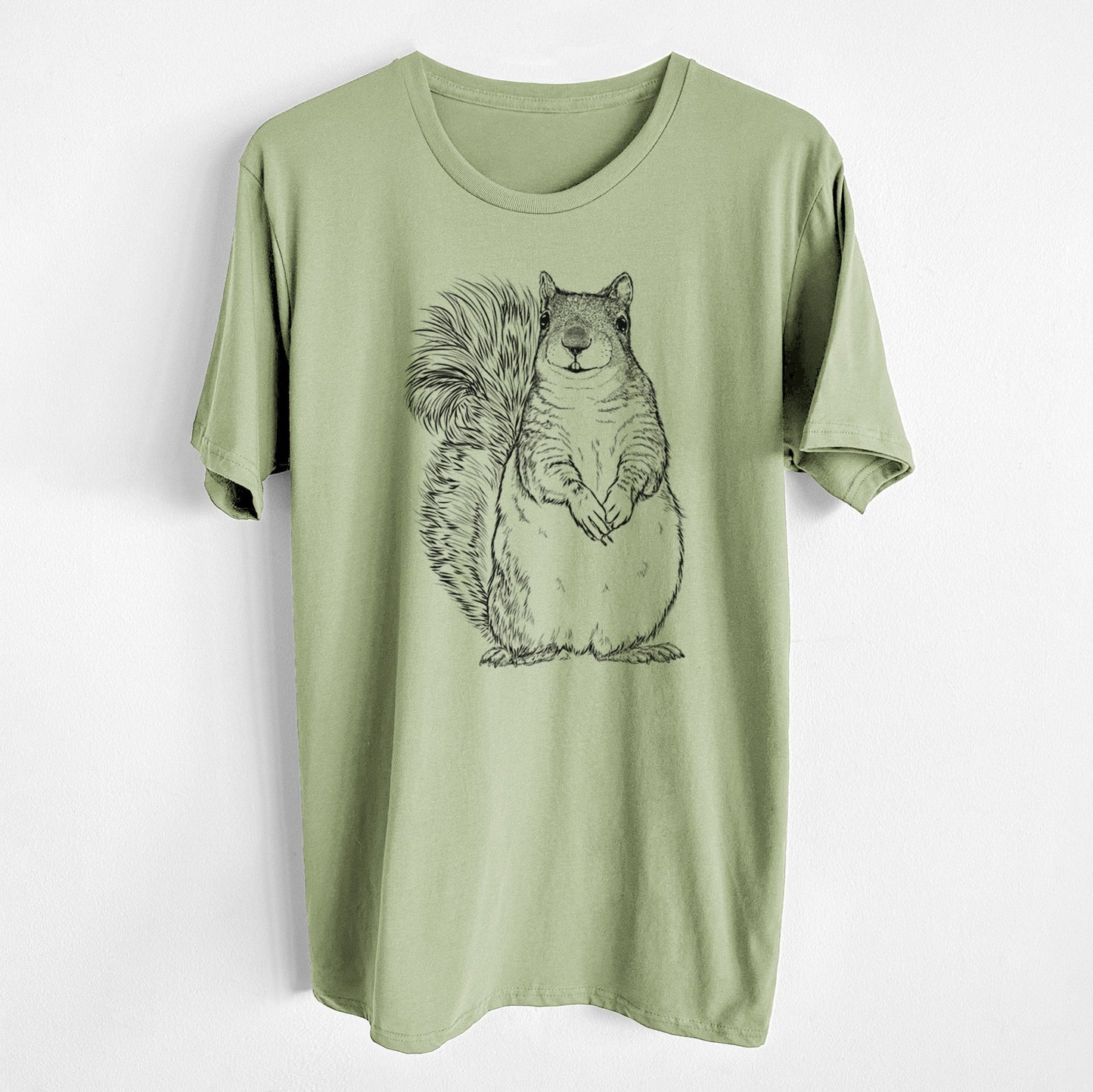 Western Grey Squirrel - Sciurus griseus - Unisex Crewneck - Made in USA - 100% Organic Cotton