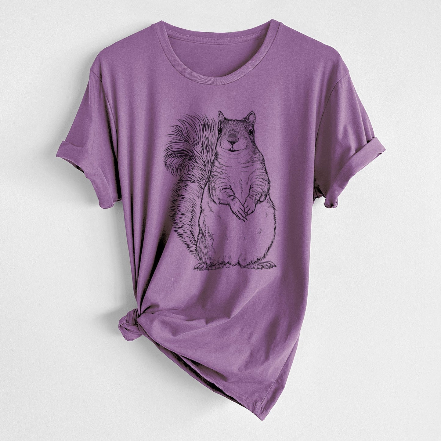 Western Grey Squirrel - Sciurus griseus - Unisex Crewneck - Made in USA - 100% Organic Cotton