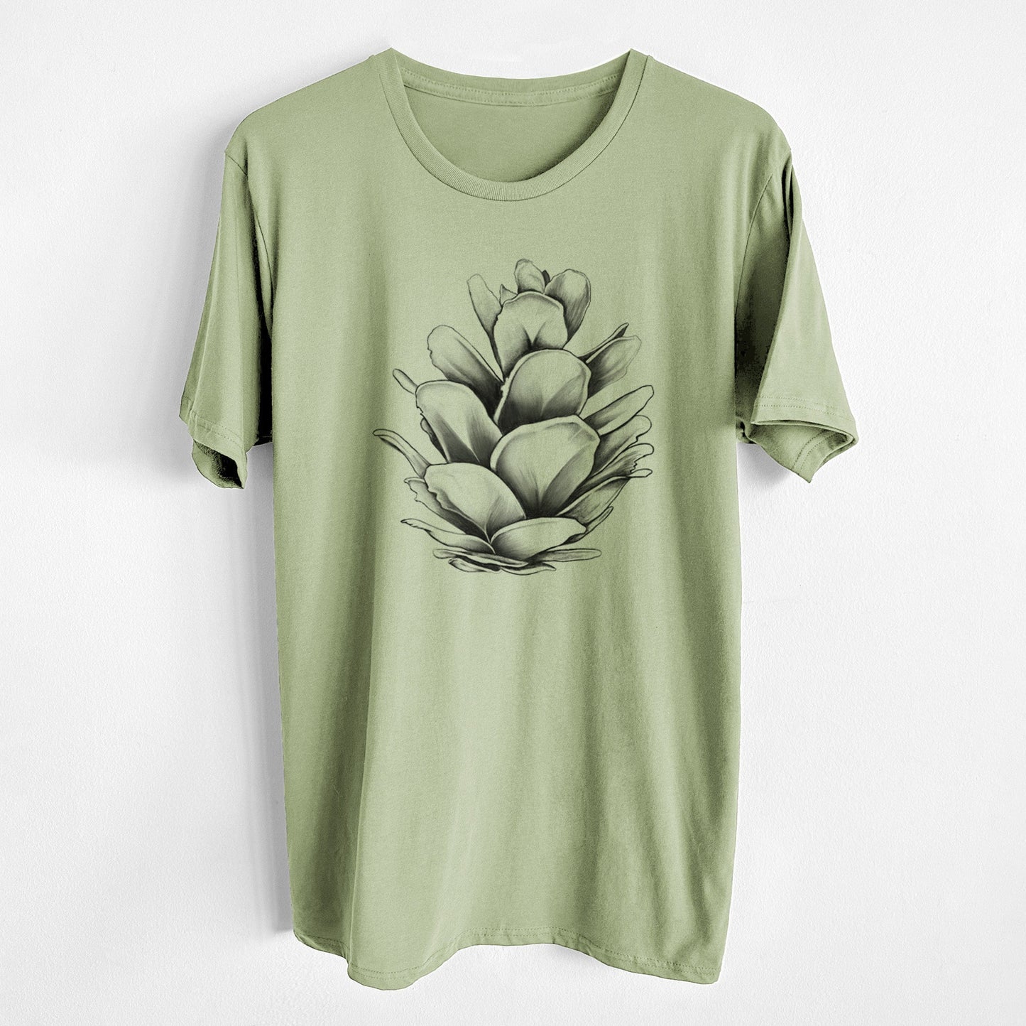 Tsuga heterophylla - Western Hemlock Pine Cone - Unisex Crewneck - Made in USA - 100% Organic Cotton