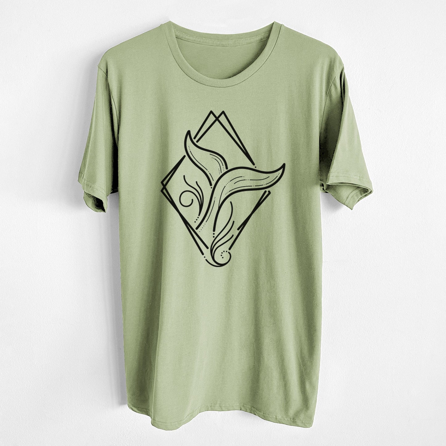 Whale Diamond - Unisex Crewneck - Made in USA - 100% Organic Cotton