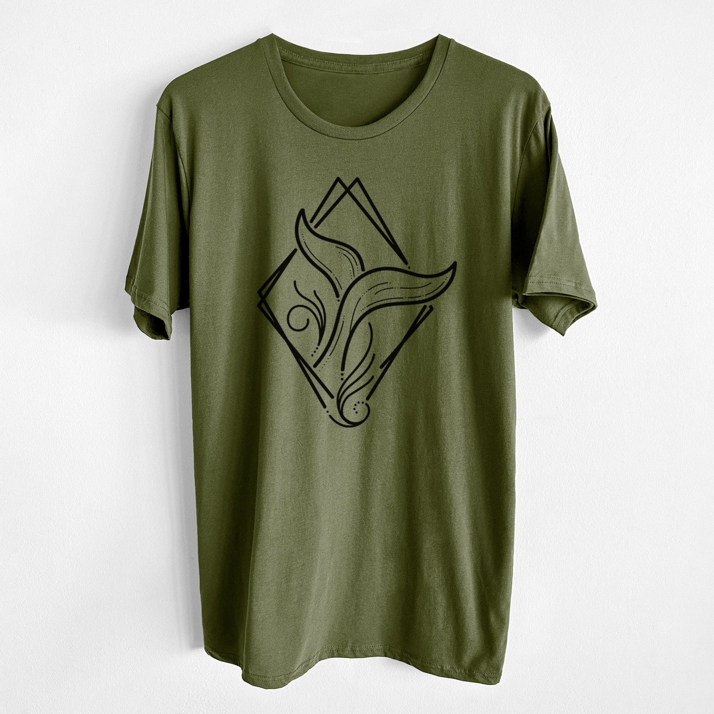Whale Diamond - Unisex Crewneck - Made in USA - 100% Organic Cotton