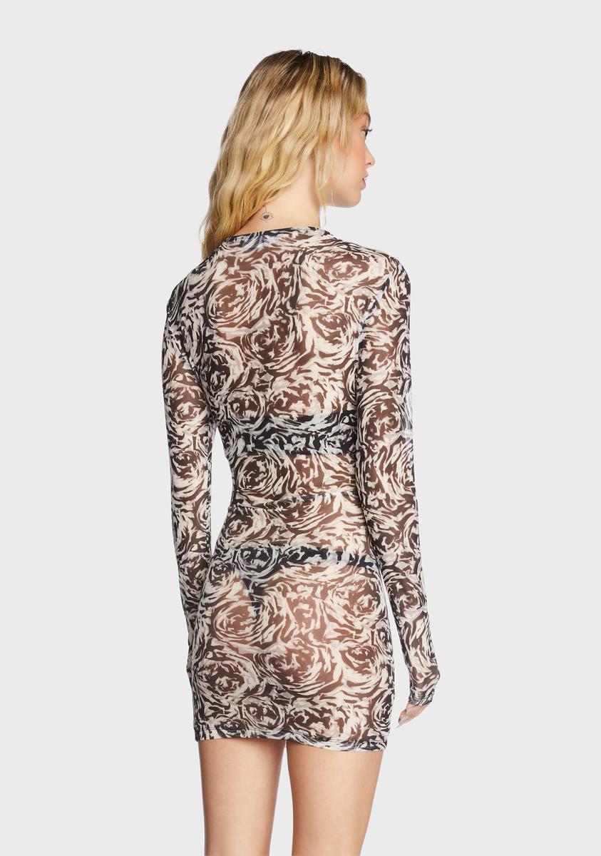 Six Senses Mesh Mini Dress