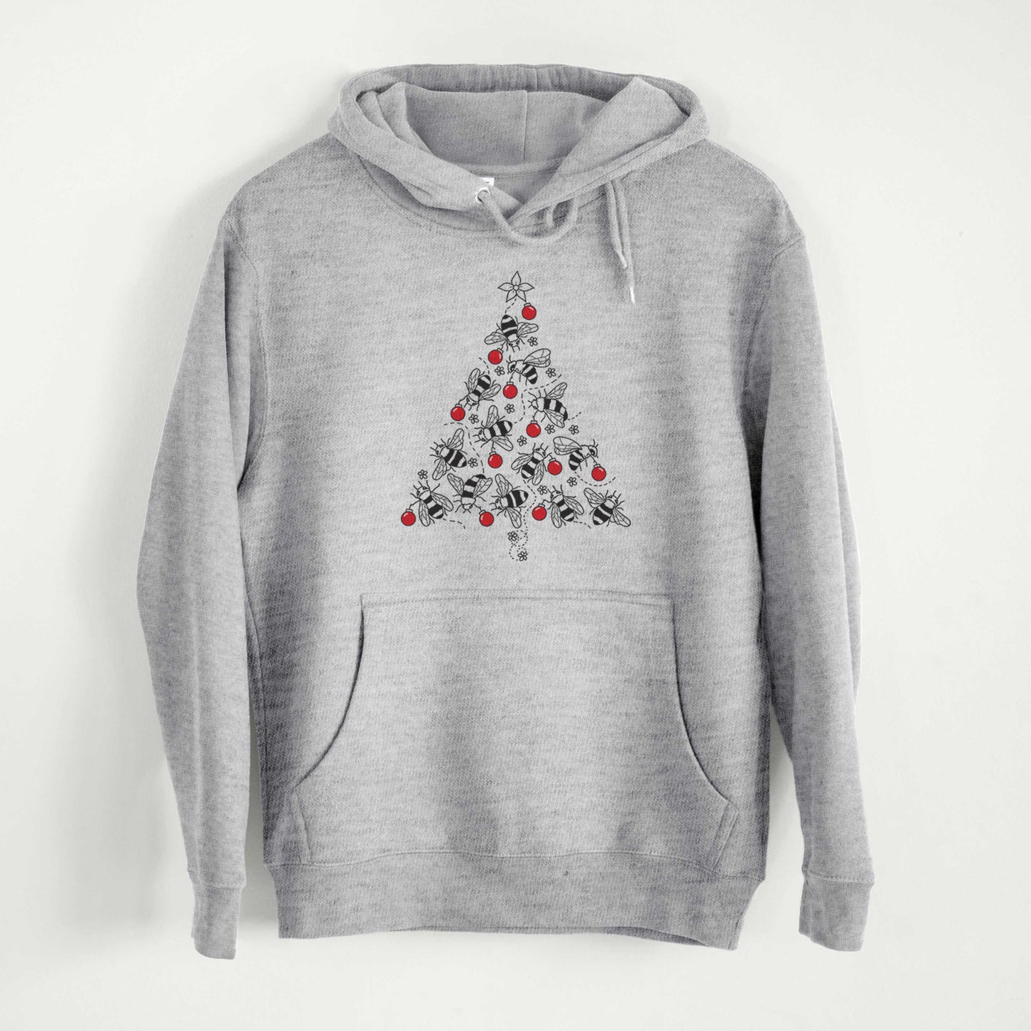 Christmas Tree of Bees  - Mid-Weight Unisex Premium Blend Hoodie