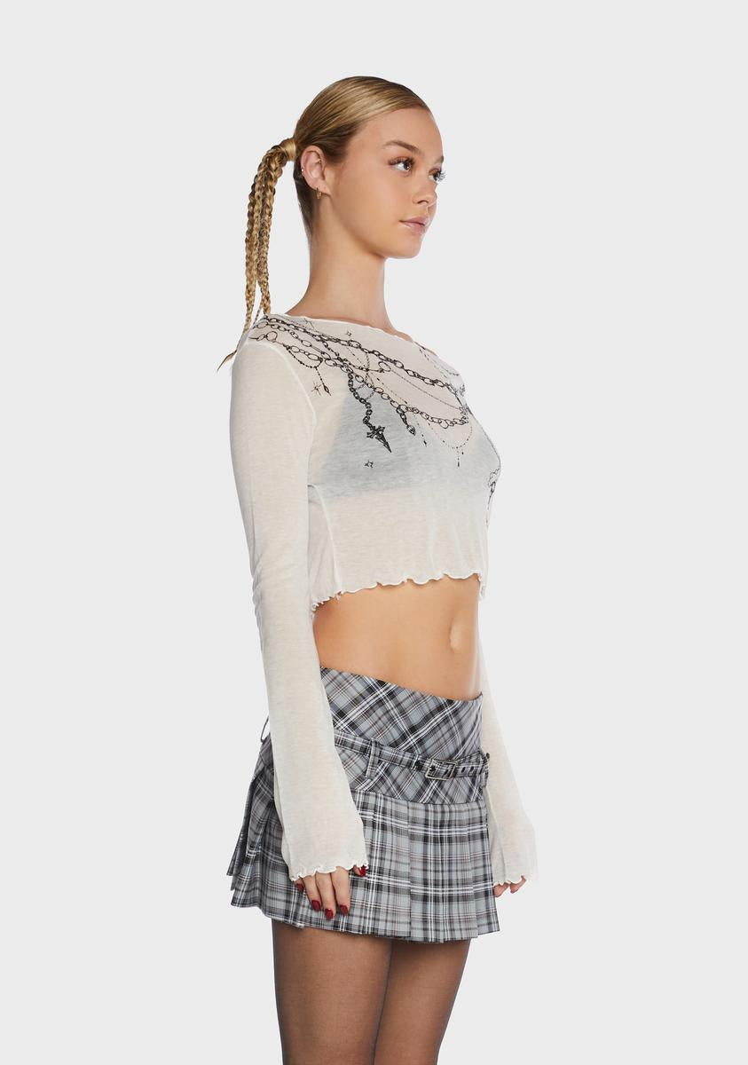 Alex Sheer Knit Top