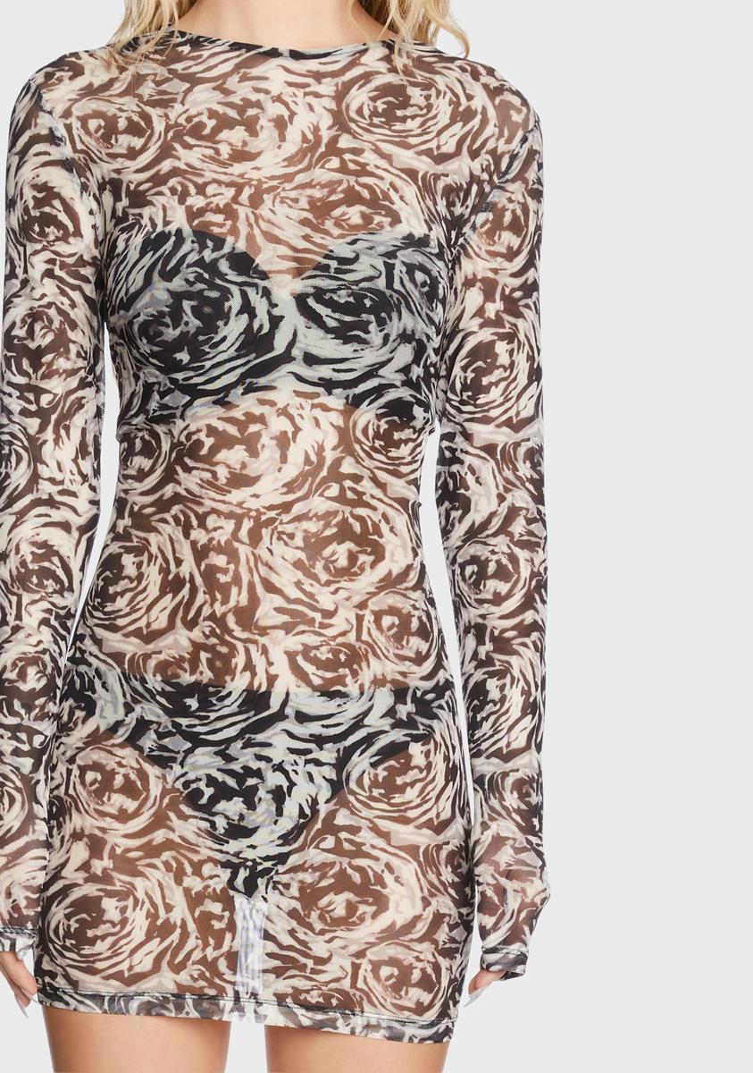 Six Senses Mesh Mini Dress