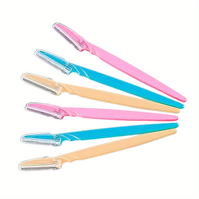 3-in-1 Eyebrow Razor with Safety Cover - Facial Shaver, Skin Planer, and Tough Up Tool - Perfect for Skincare Parties and Personal Grooming