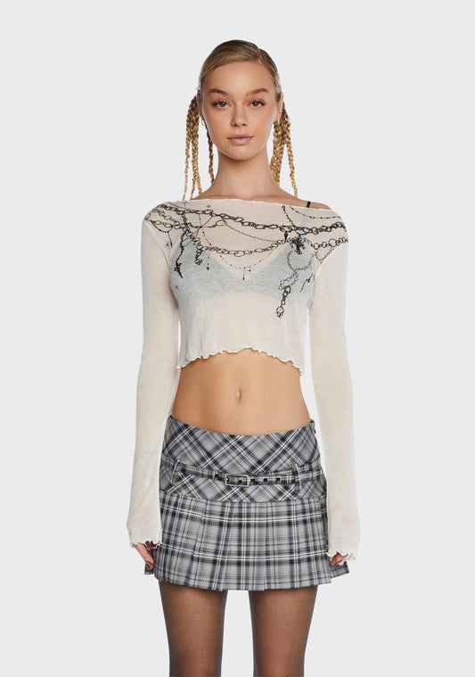 Alex Sheer Knit Top