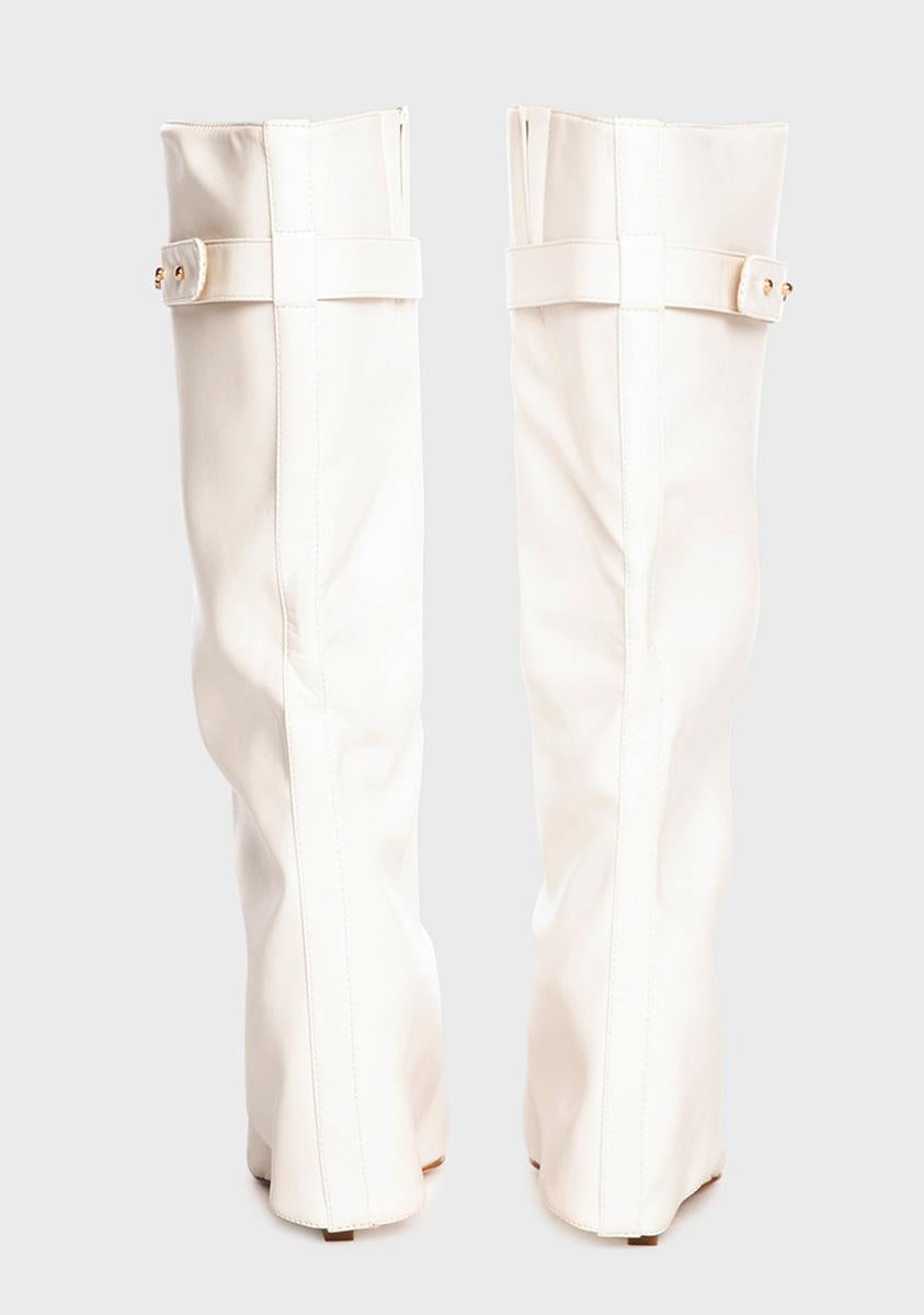 Angel Stuck On You Wedge Boots
