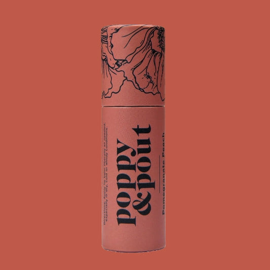 {Poppy & Pout} Flower Power Lip Balm :: Pomegranate Peach