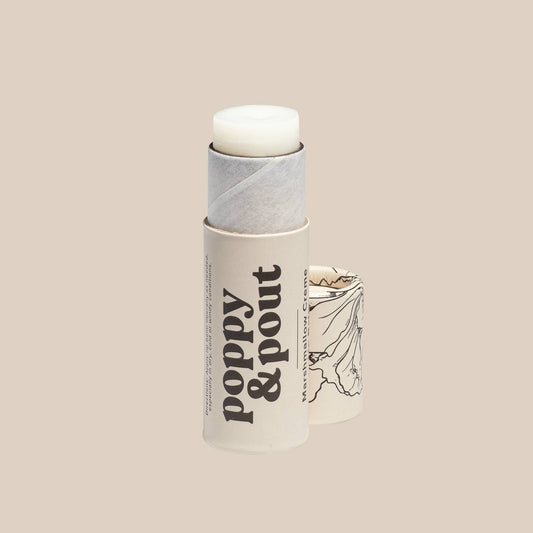 {Poppy & Pout} Flower Power Lip Balm :: Marshmallow Creme