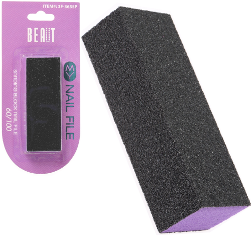 BEAUT PURPLE SANDING BLOCK NAIL FILE