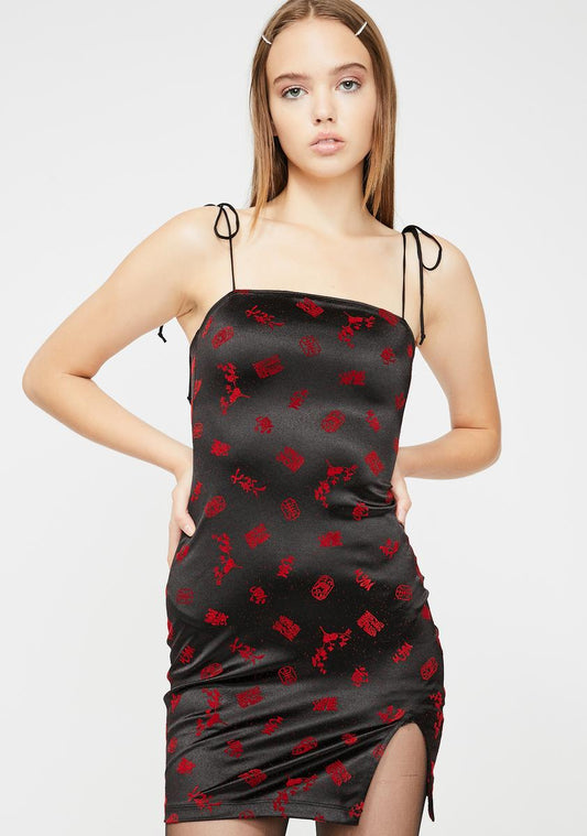 Verso Satin Mini Dress