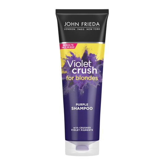 John Frieda Violet Crush for Blondes Purple Shampoo.