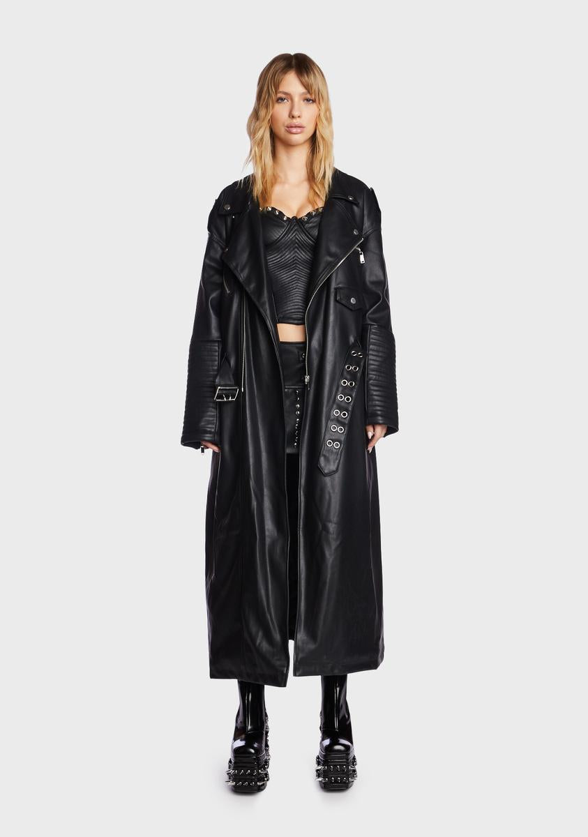 Circuit Breaker Moto Trench Coat