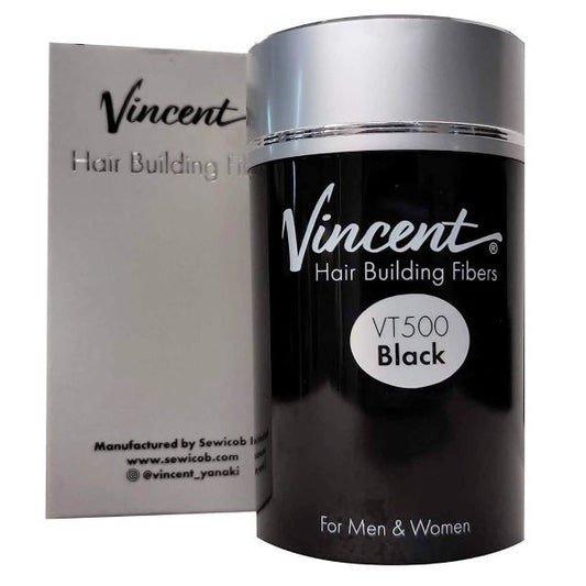 Vincent Hair Building Fibers Black .78oz/22g