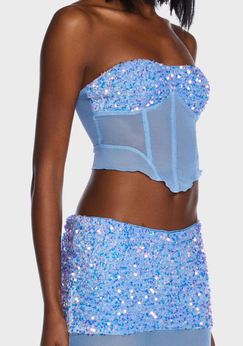 Sapphire Raise Your Glass Skirt Set