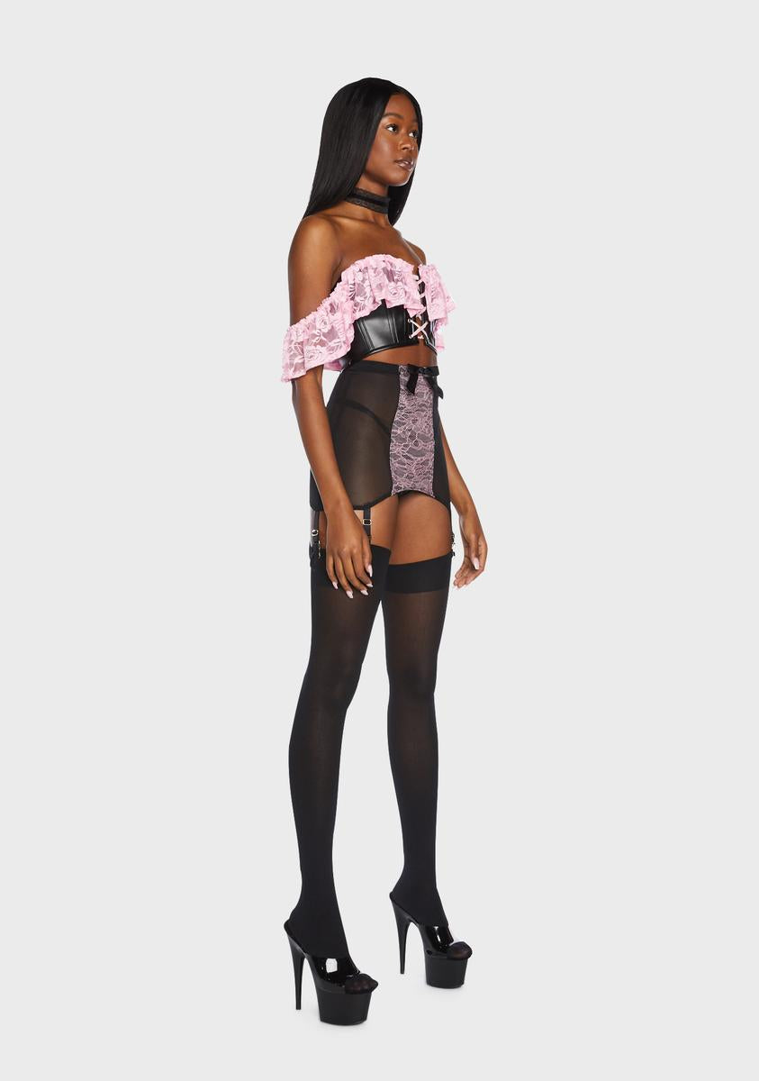 x Bettie Page Elsie Lace Girdle