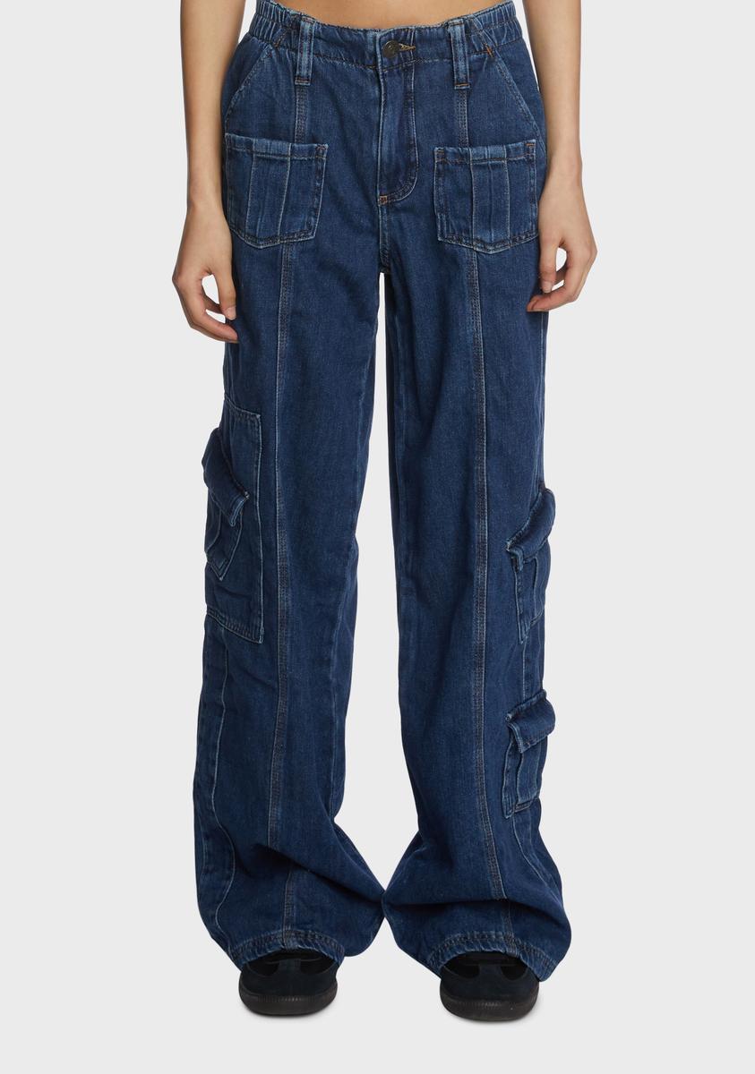 Y2k Denim Cargo Pants