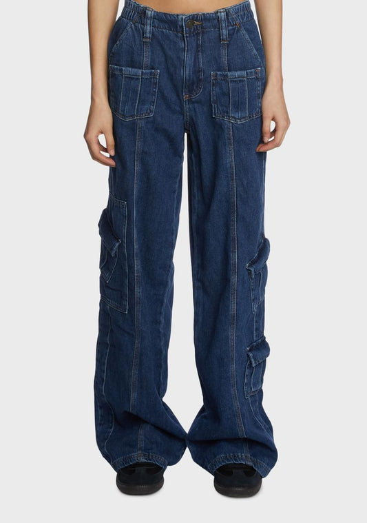 Y2k Denim Cargo Pants