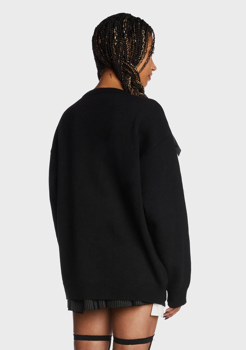 Broken Teddy Bear Knit Sweater