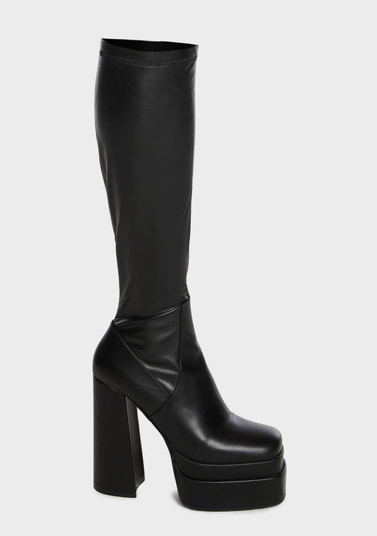 Black Maxine Platform Boots