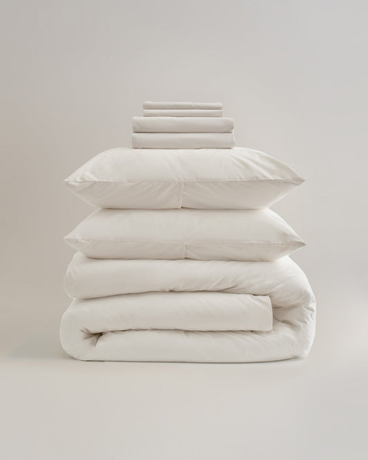 Classic Organic Percale Deluxe Bedding Bundle