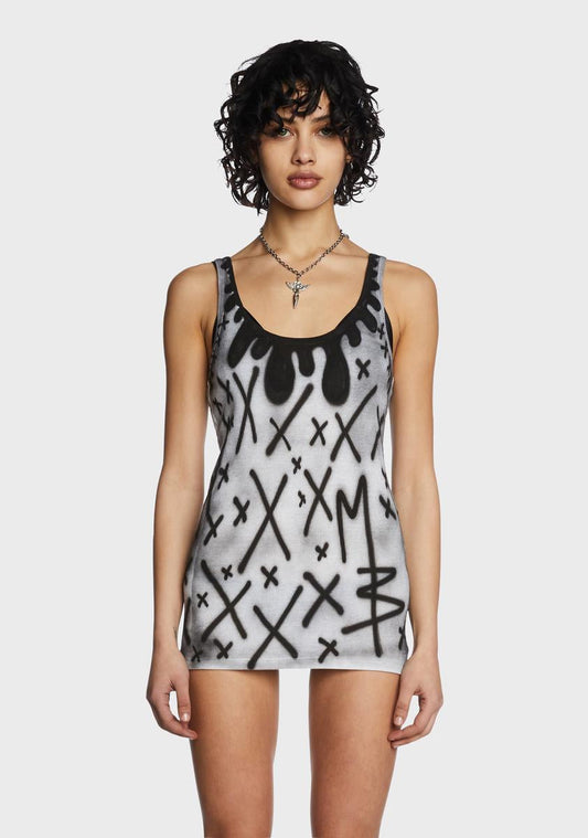 Drip Ribbed Tank