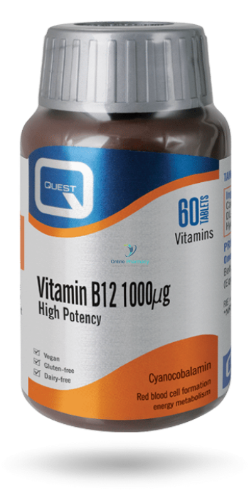 Quest Vitamin B12 1000mcg - 60/90 Tabs