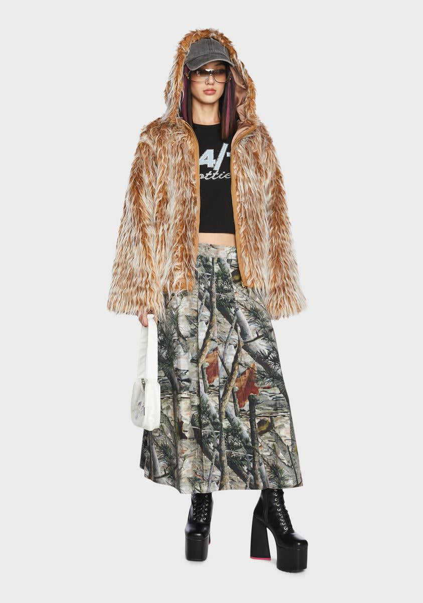Tundra Hooded Faux Fur Jacket