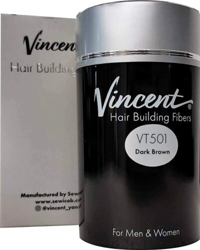 Vincent Hair Building Fibers Dark Brown .78oz/22g