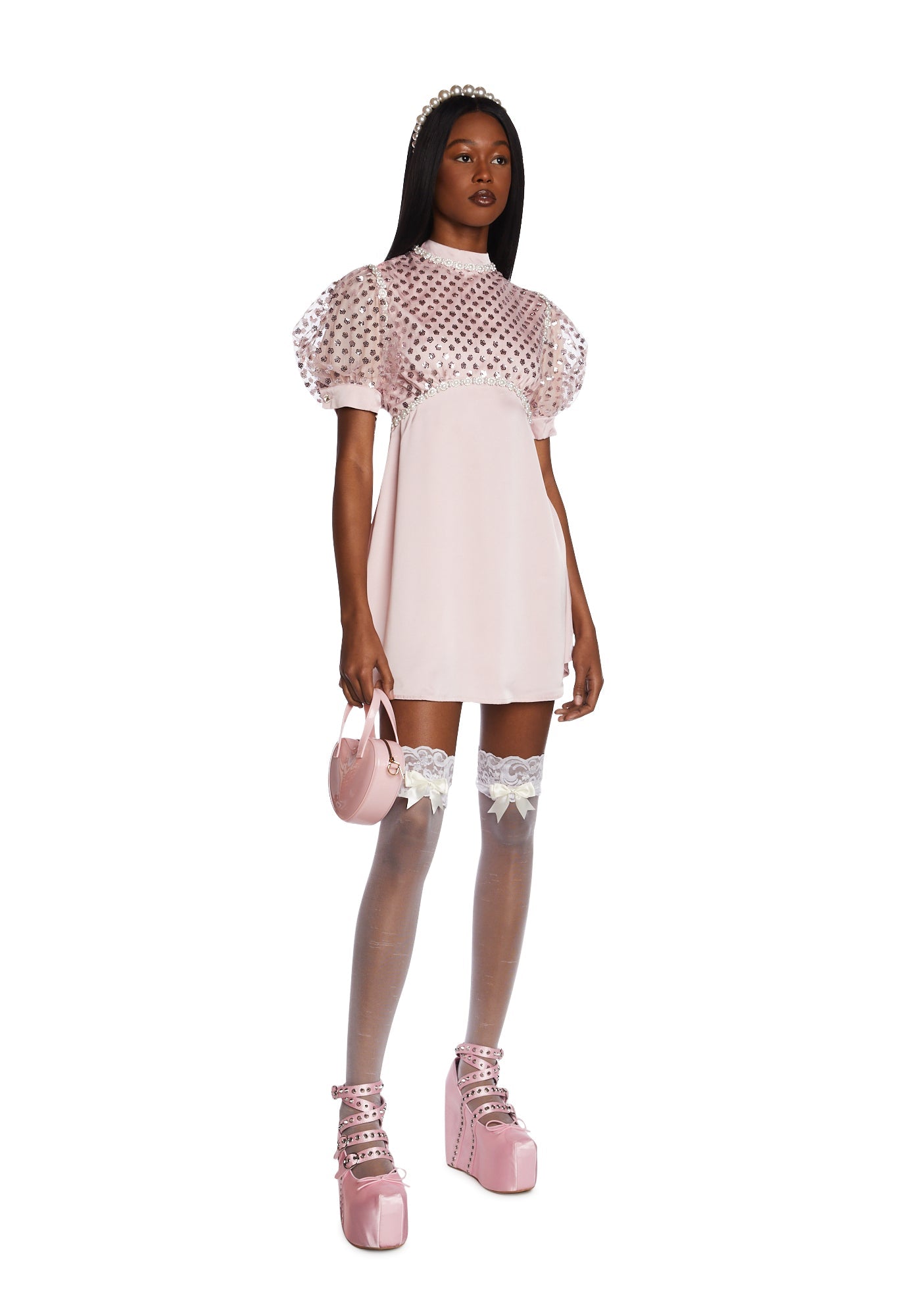 Twizzle Embellished Mini Dress