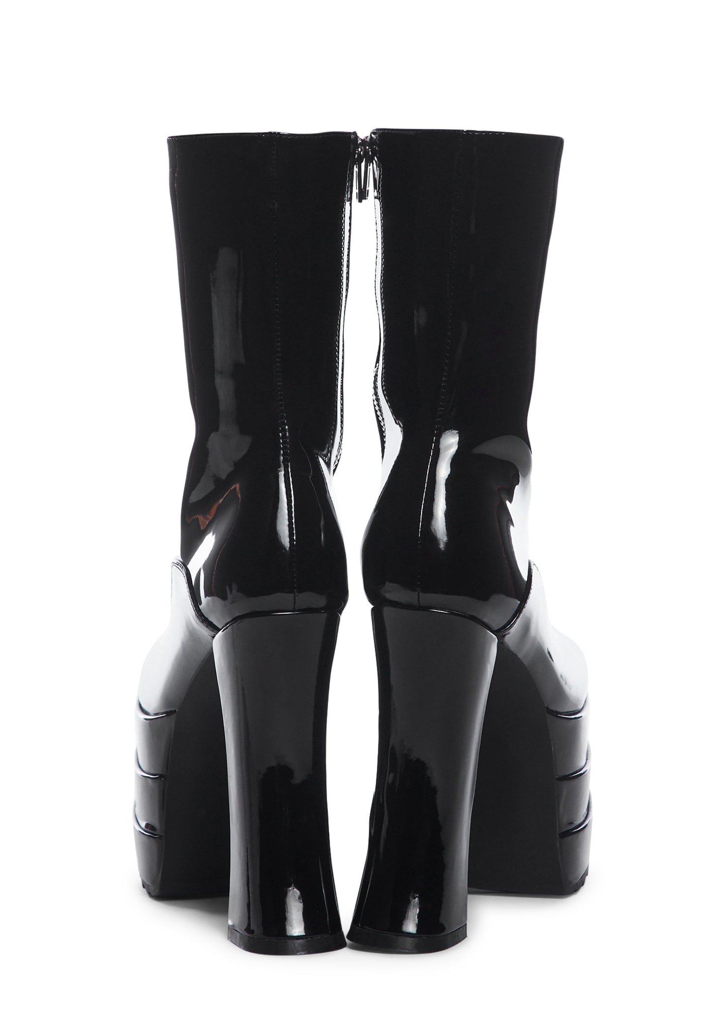 Black Lost Puppets Platform Boots