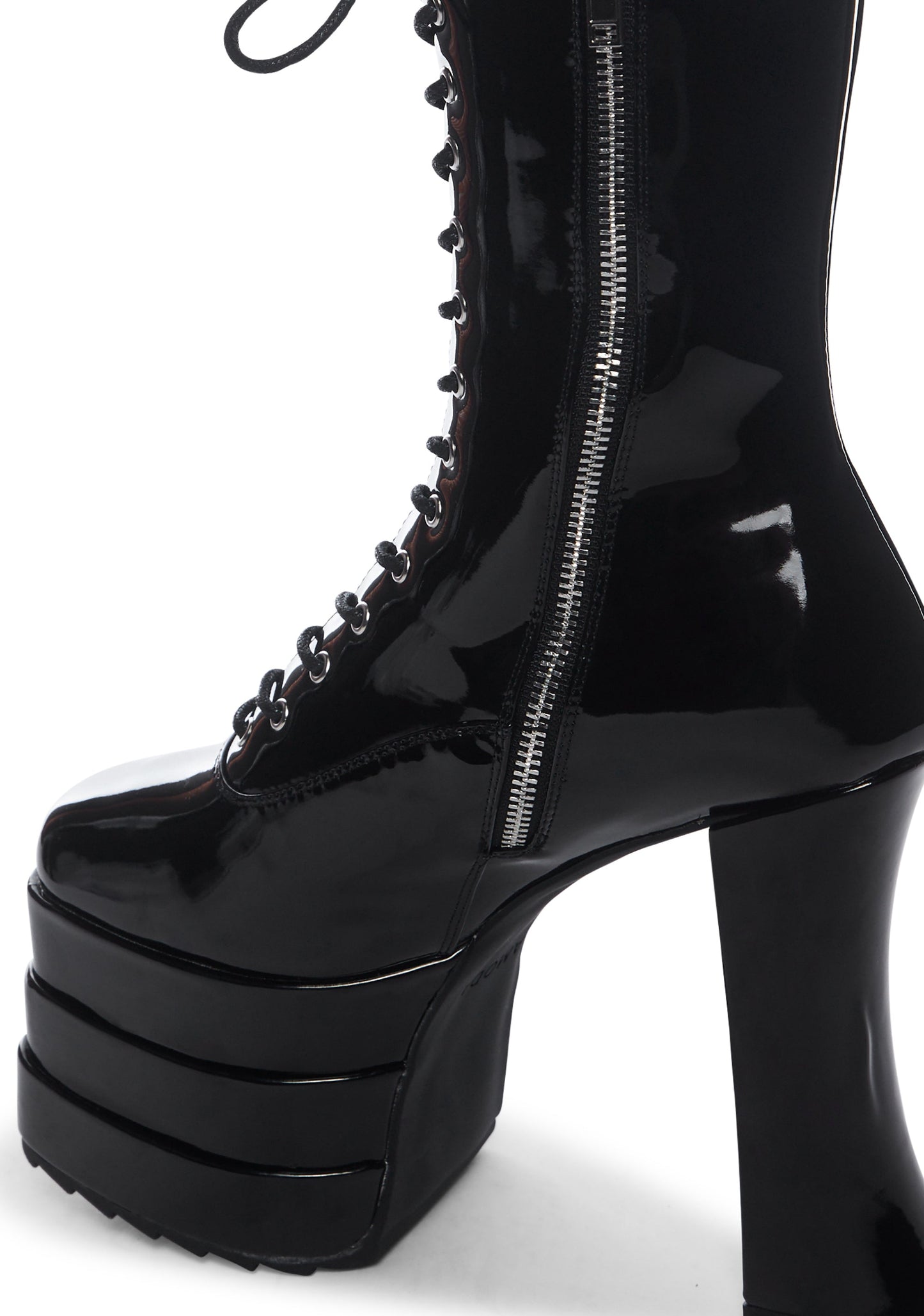 Black Lost Puppets Platform Boots