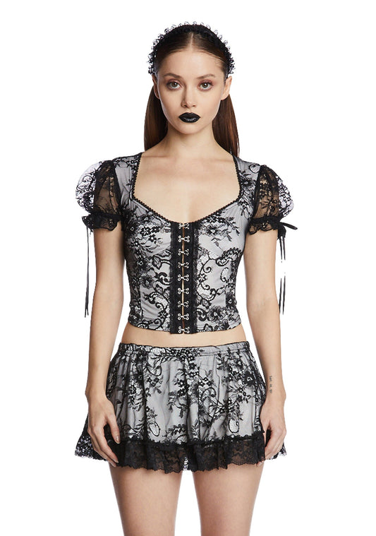 Stone Cold Heart Skirt Set