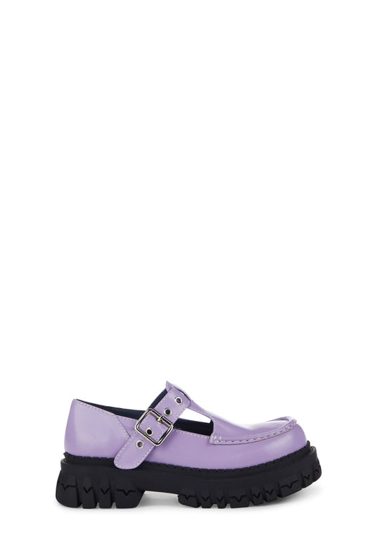 Born To Explore Platform Oxfords - Purple