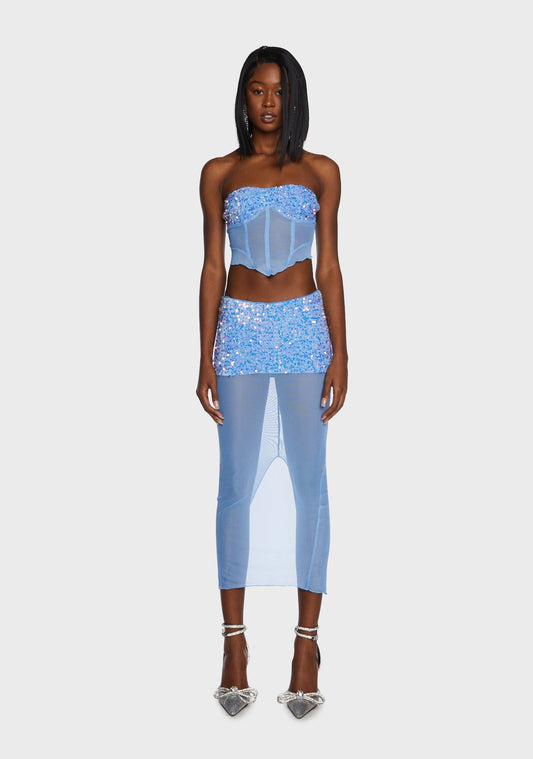 Sapphire Raise Your Glass Skirt Set