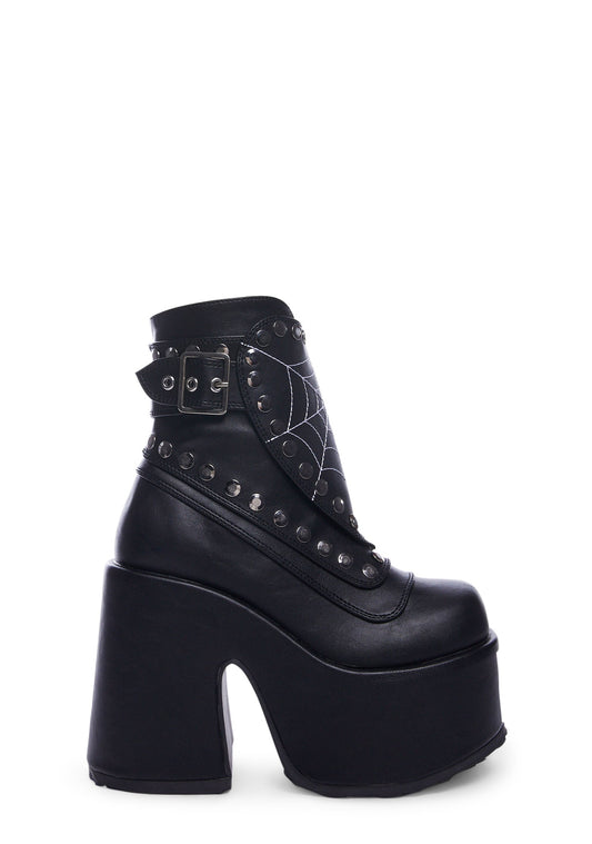 Camel-70 Spiderweb Platform Boots