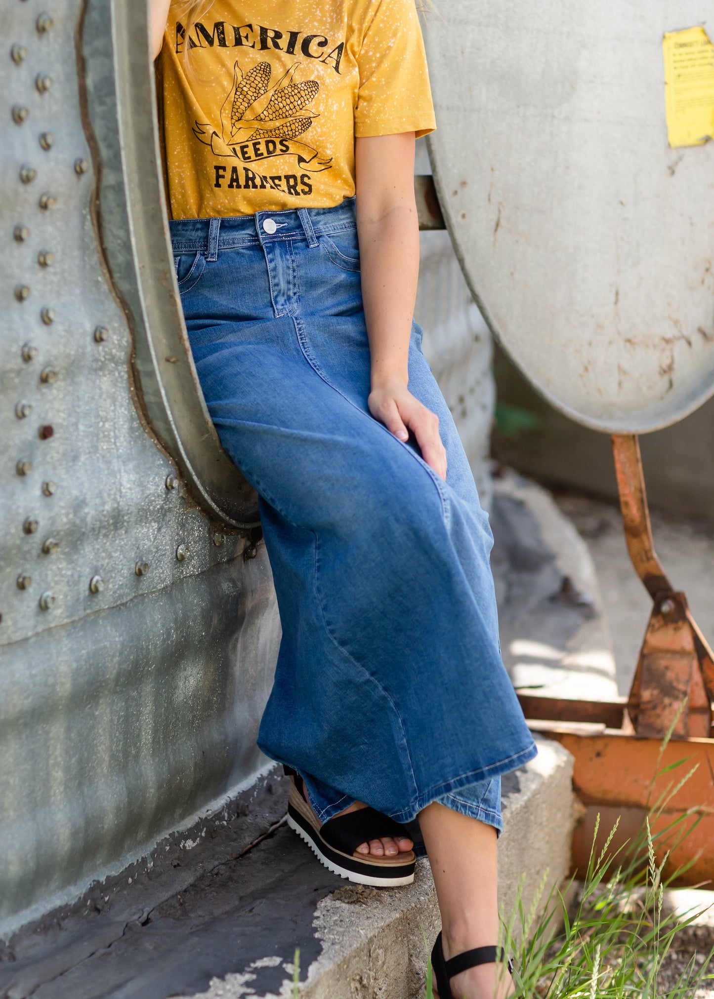 Stella Light Long Denim Skirt - FINAL SALE