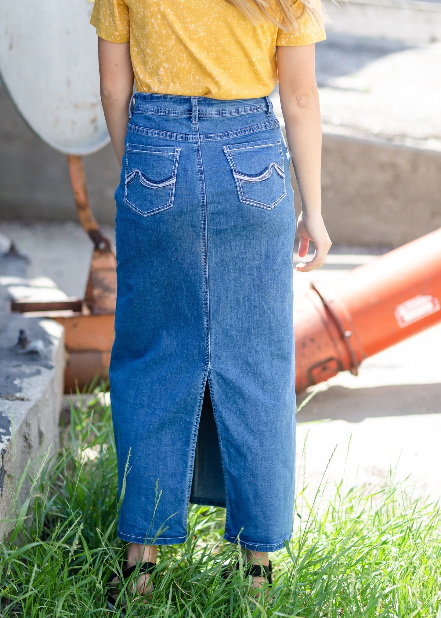 Stella Light Long Denim Skirt - FINAL SALE